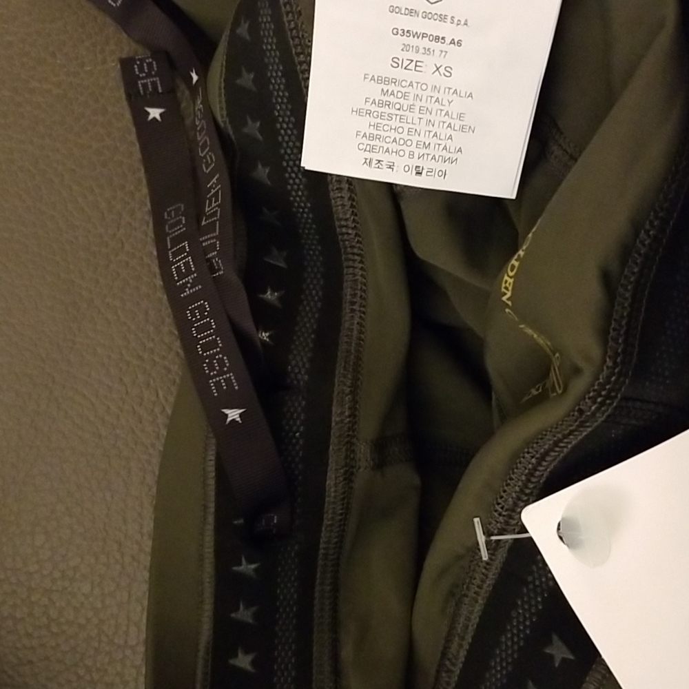 Golden Goose Leggings Size XS Military Green Khaki - Picture 7 of 9